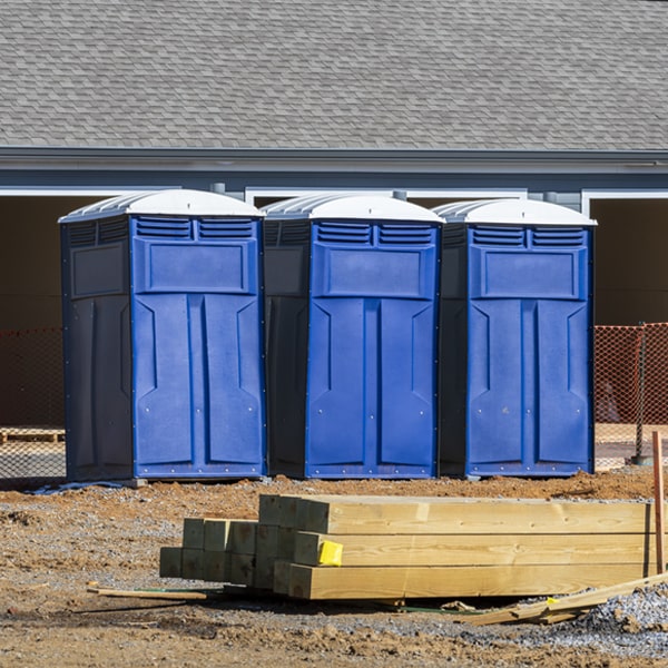 are there any restrictions on what items can be disposed of in the porta potties in Russell